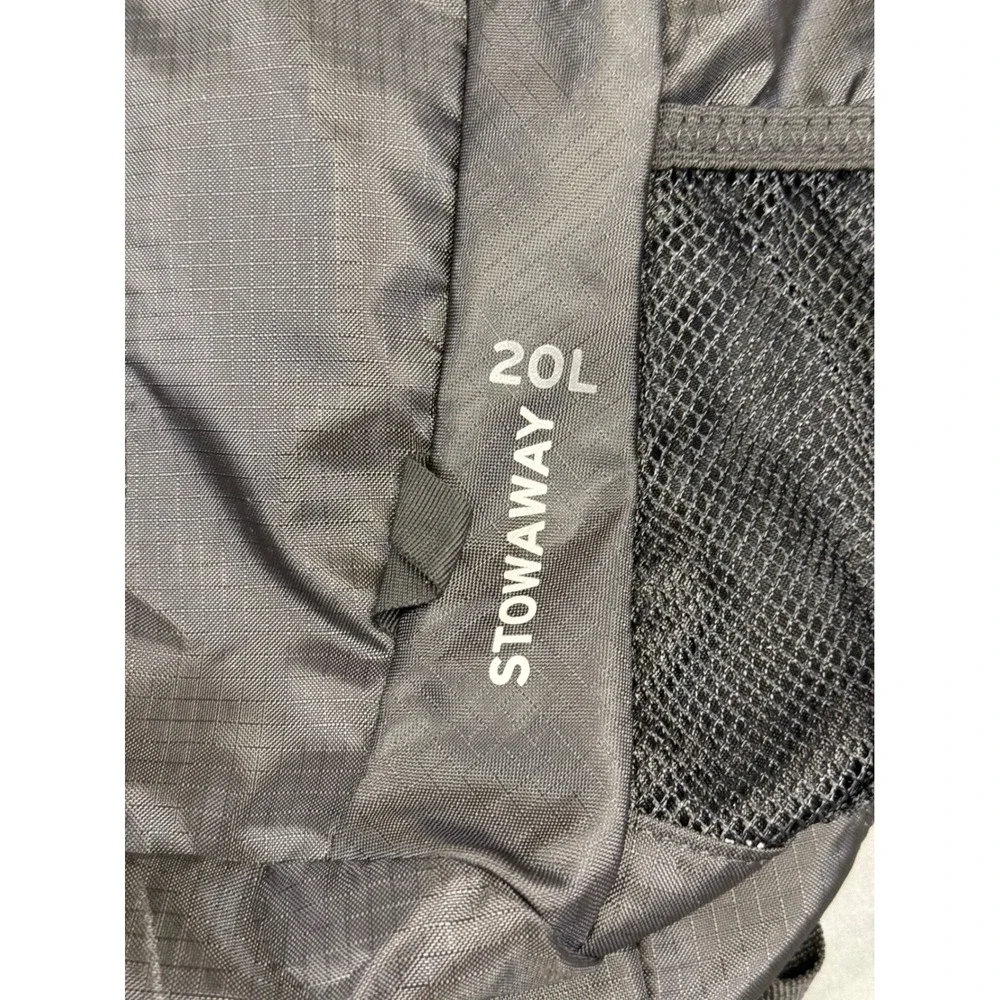 Eddie Bauer Stowaway 20L Backpack Black Packable Lightweight Travel Daypack Bag